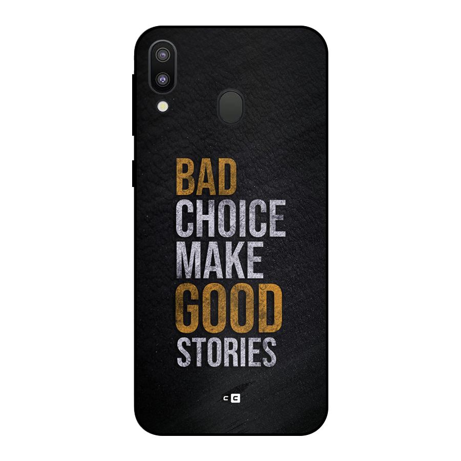 Make Good Stories Metal Back Case for Galaxy M20