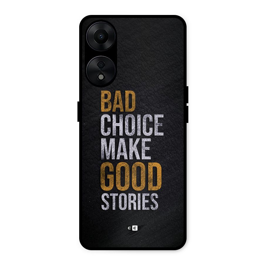 Make Good Stories Metal Back Case for Oppo A78 5G