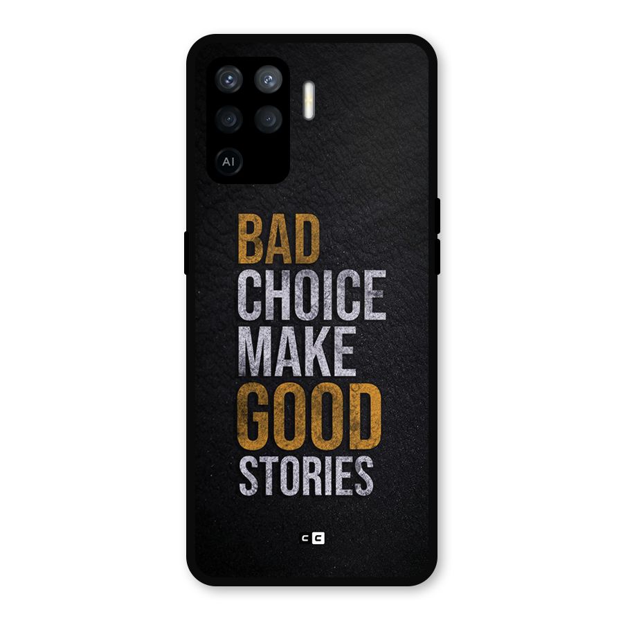 Make Good Stories Metal Back Case for Oppo F19 Pro