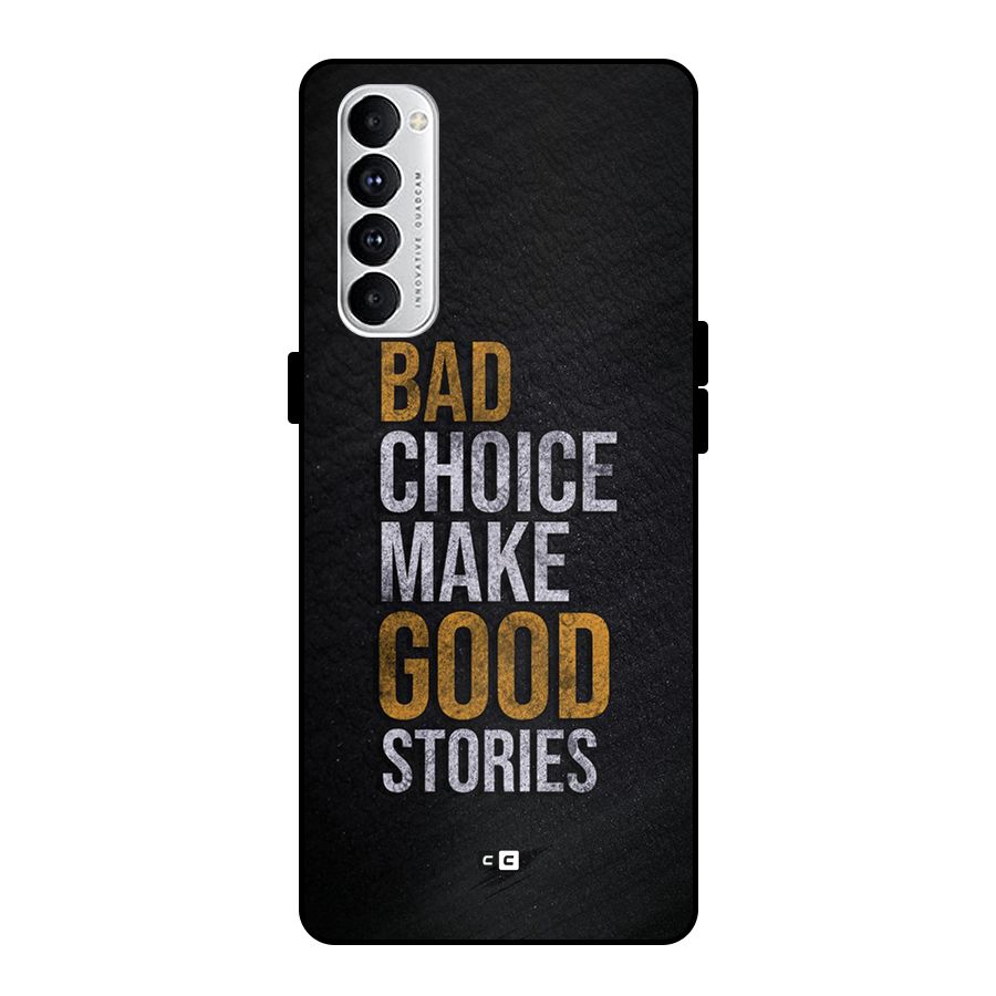 Make Good Stories Metal Back Case for Oppo Reno4 Pro