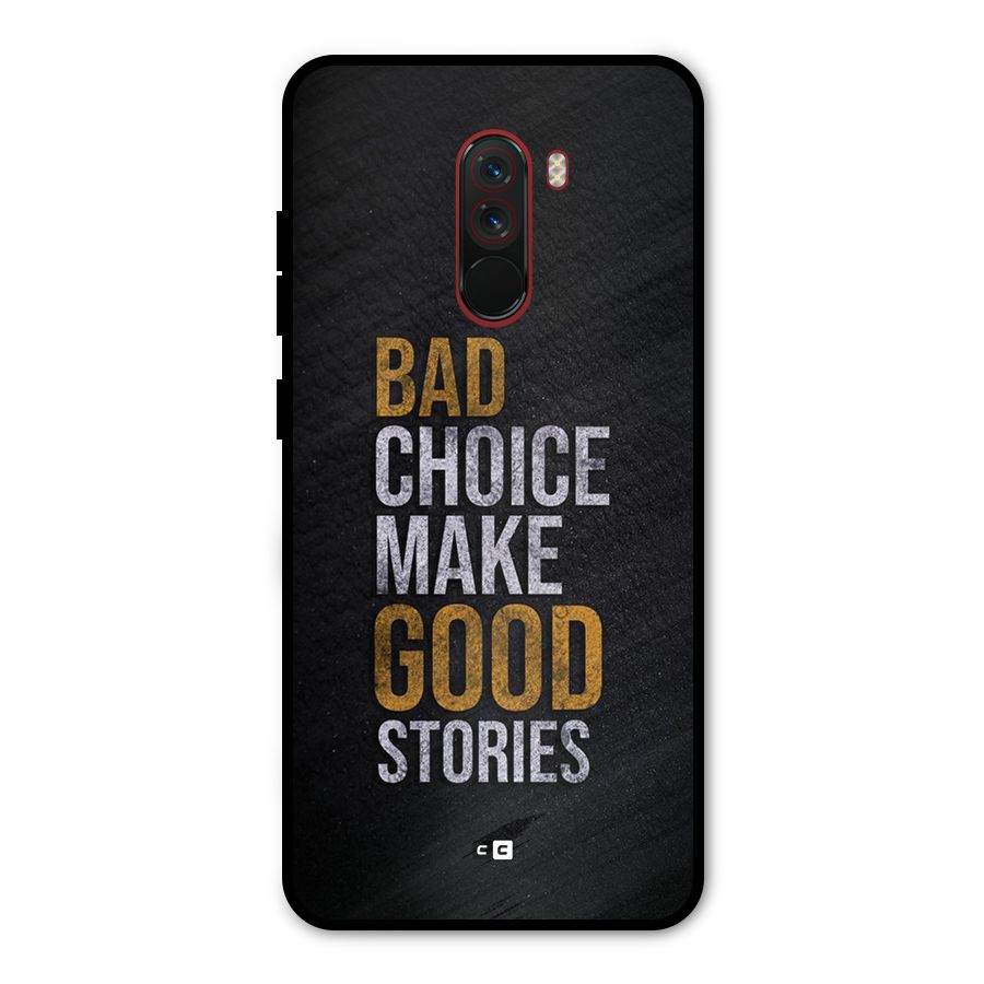 Make Good Stories Metal Back Case for Poco F1