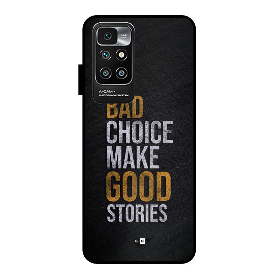 Make Good Stories Metal Back Case for Redmi 10 Prime