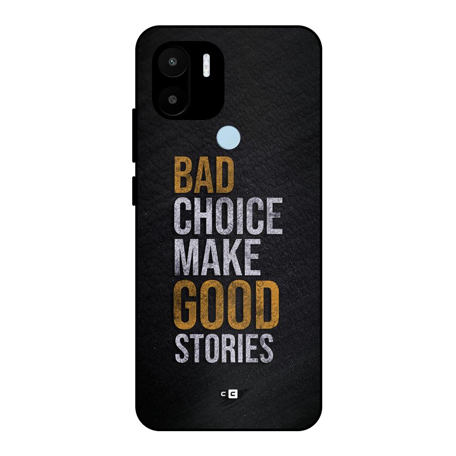 Make Good Stories Metal Back Case for Redmi A2 Plus