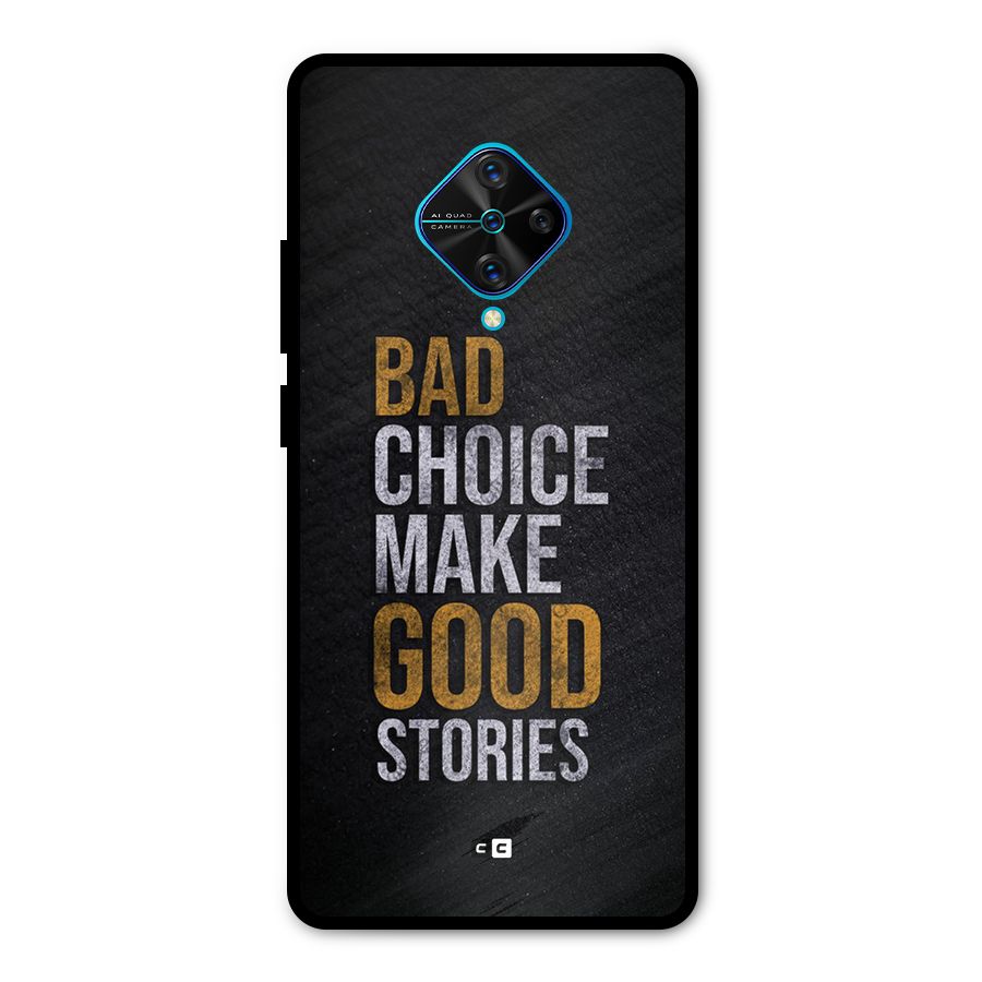 Make Good Stories Metal Back Case for Vivo S1 Pro
