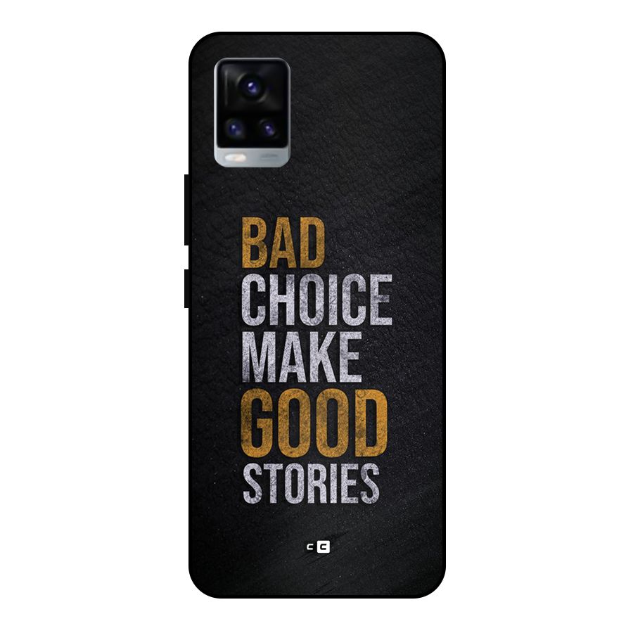 Make Good Stories Metal Back Case for Vivo V20 2021