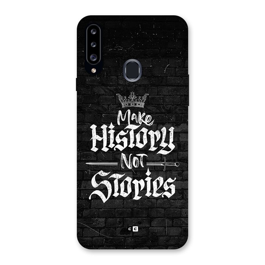 Make History Back Case for Galaxy A20s