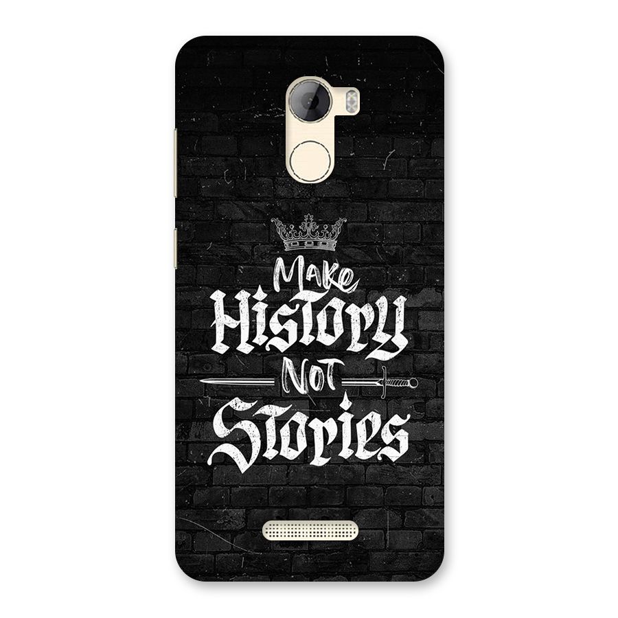 Make History Back Case for Gionee A1 LIte