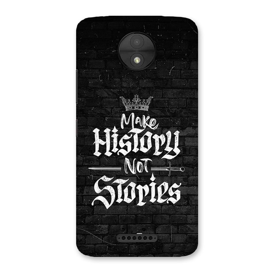 Make History Back Case for Moto C