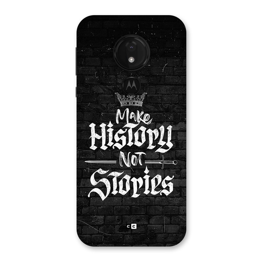 Make History Back Case for Moto G7 Power