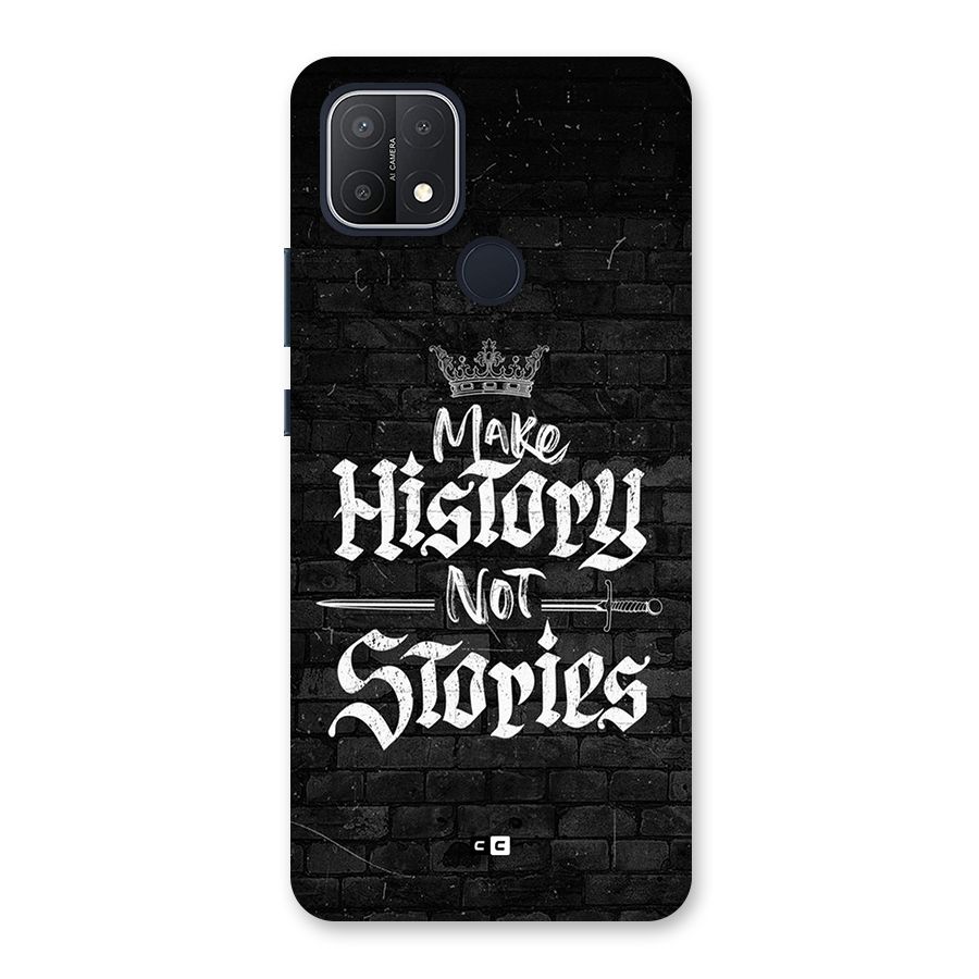 Make History Back Case for Oppo A15