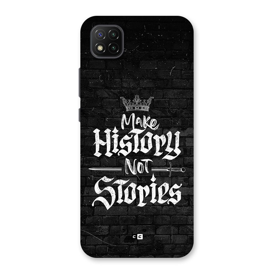 Make History Back Case for Poco C3