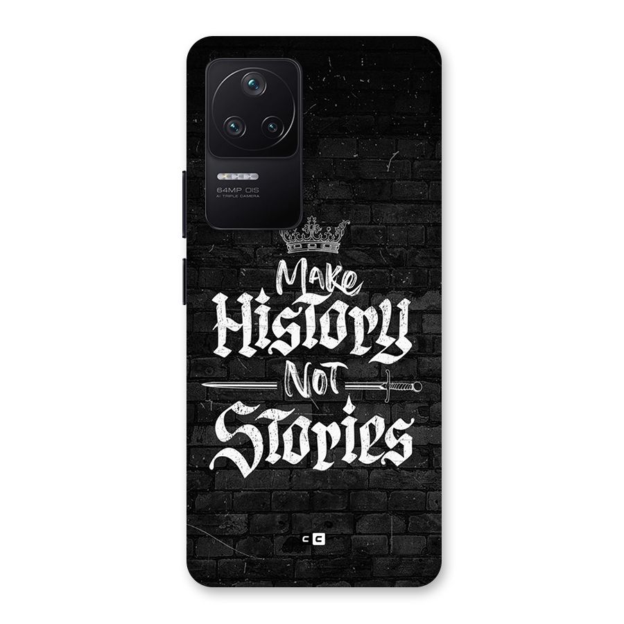 Make History Back Case for Poco F4 5G