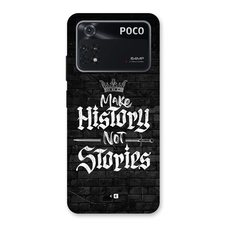 Make History Back Case for Poco M4 Pro 4G