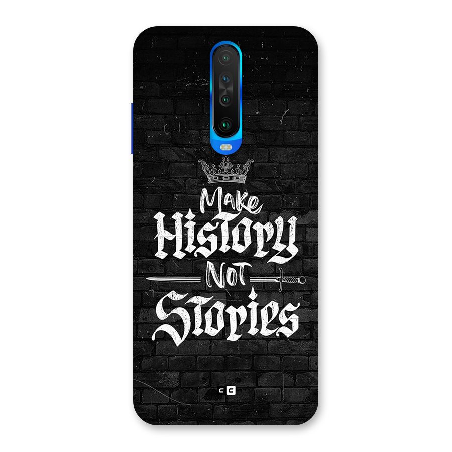 Make History Back Case for Poco X2