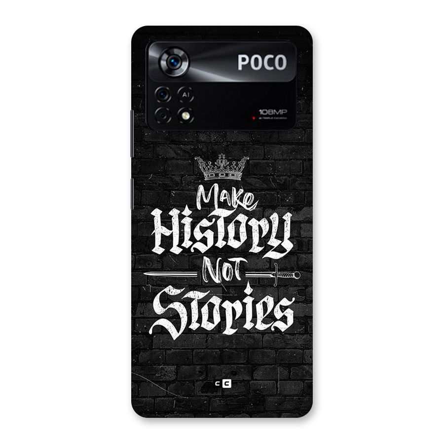 Make History Back Case for Poco X4 Pro 5G
