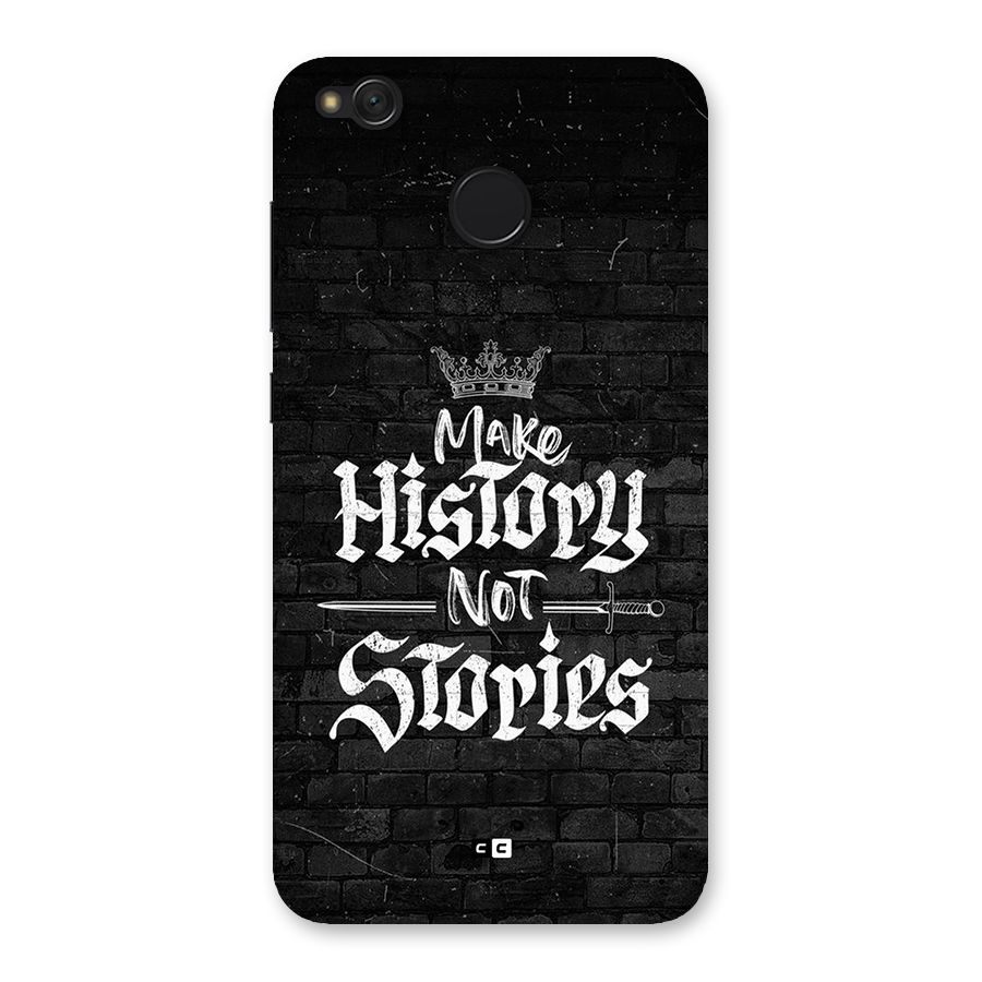 Make History Back Case for Redmi 4