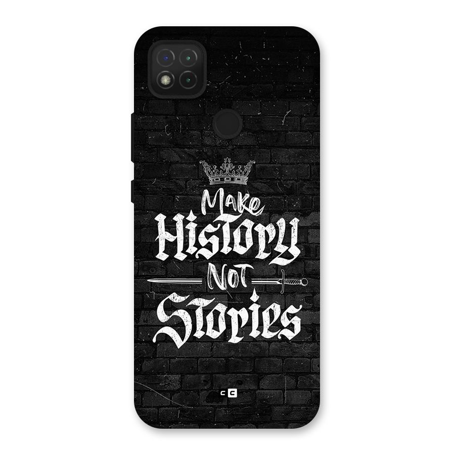 Make History Back Case for Redmi 9 Activ