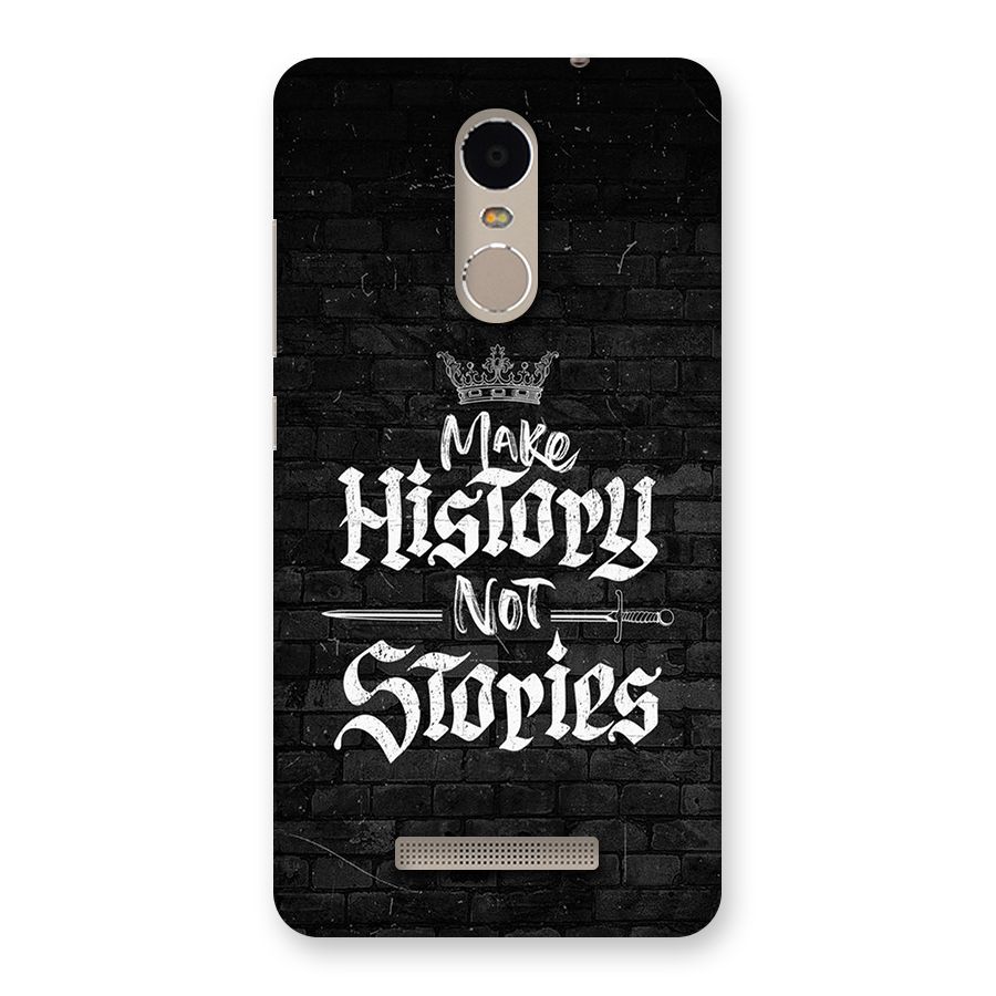 Make History Back Case for Redmi Note 3