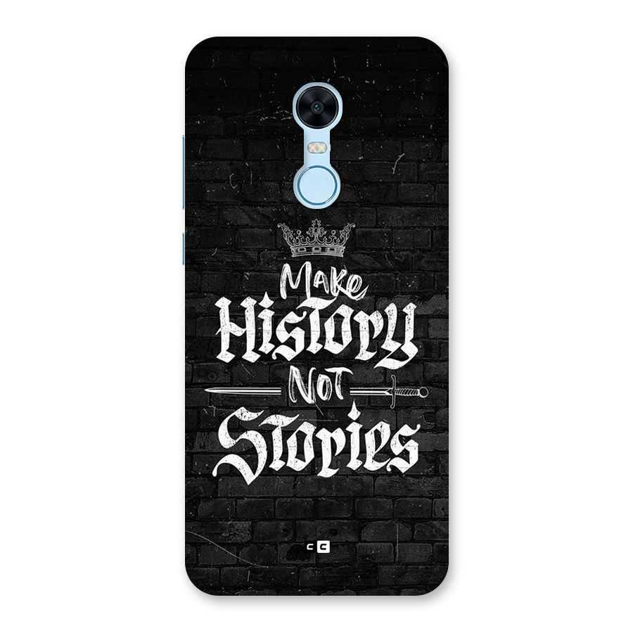 Make History Back Case for Redmi Note 5