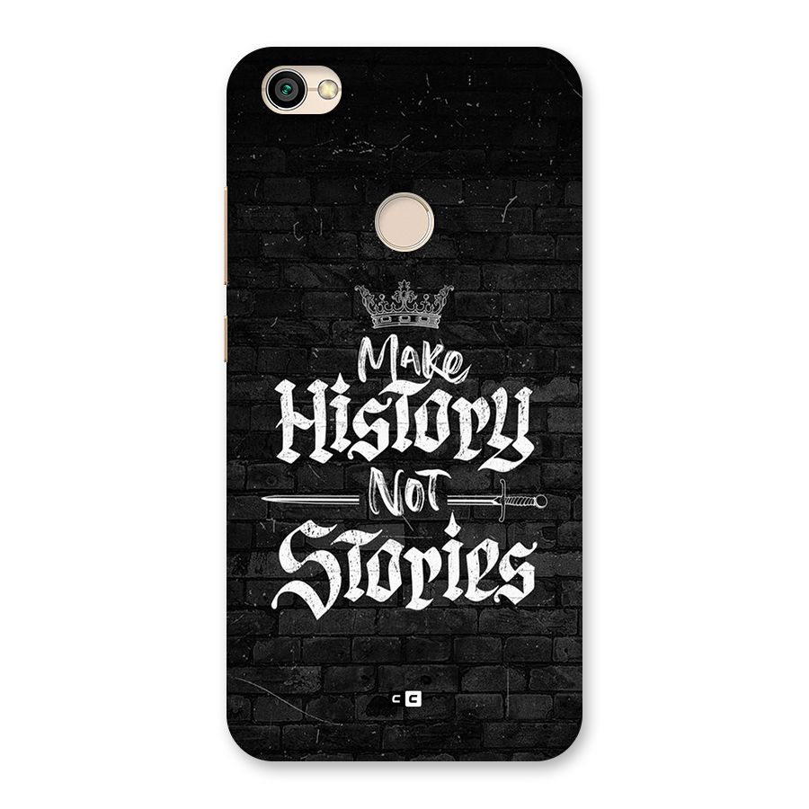 Make History Back Case for Redmi Y1 2017