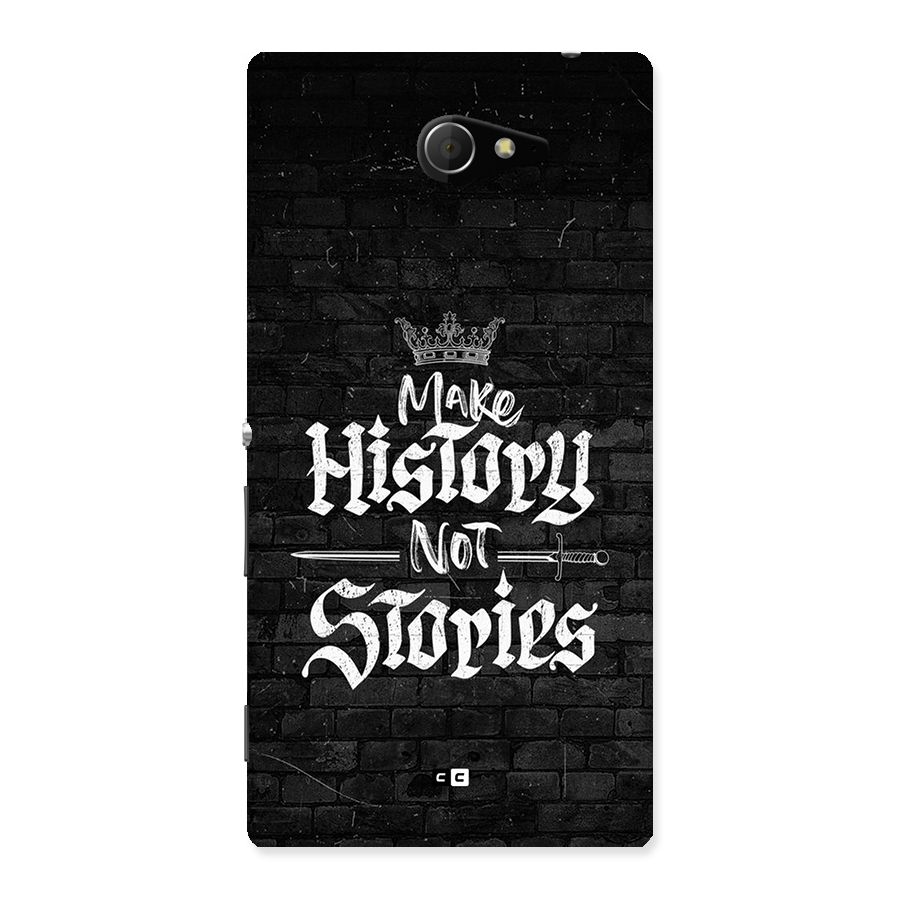 Make History Back Case for Xperia M2