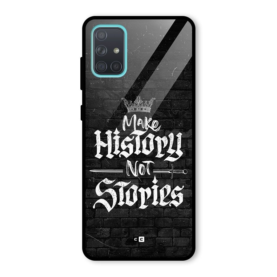Make History Glass Back Case for Galaxy A71