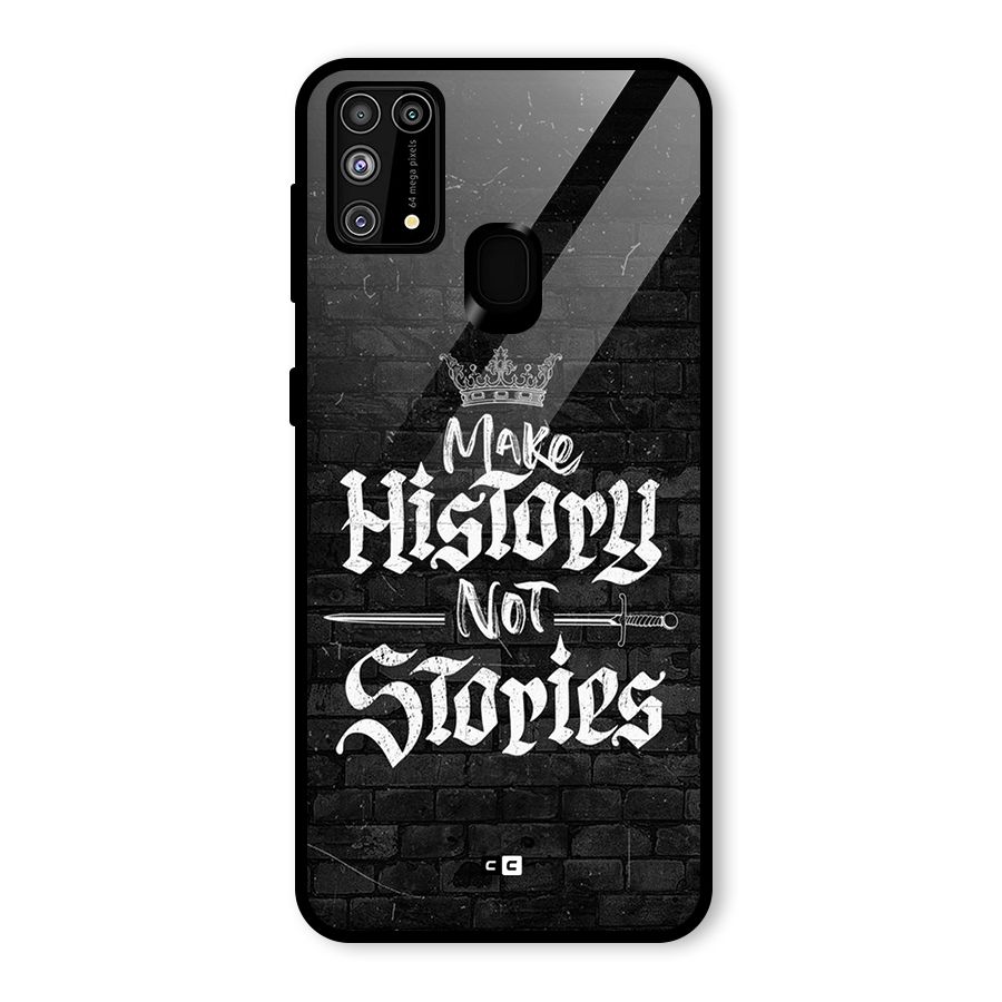 Make History Glass Back Case for Galaxy F41