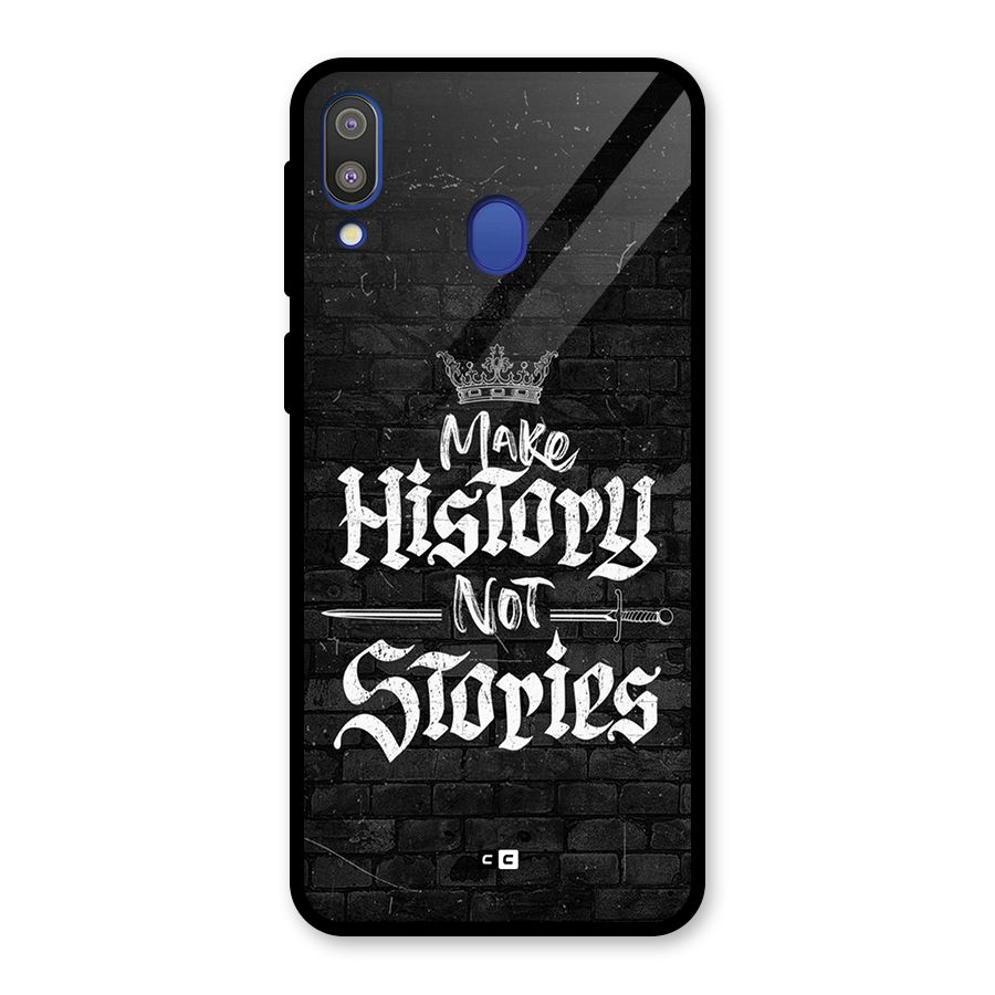 Make History Glass Back Case for Galaxy M20