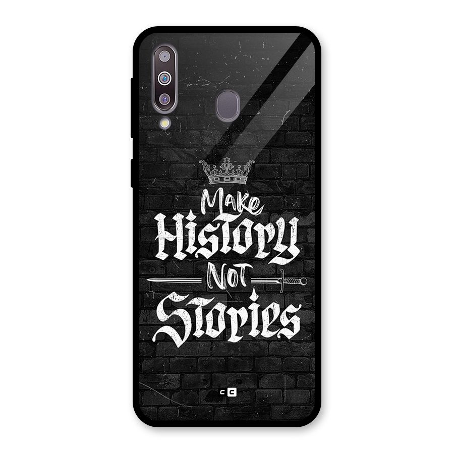 Make History Glass Back Case for Galaxy M30