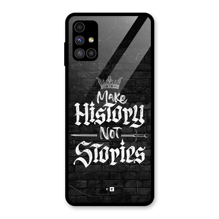 Make History Glass Back Case for Galaxy M51