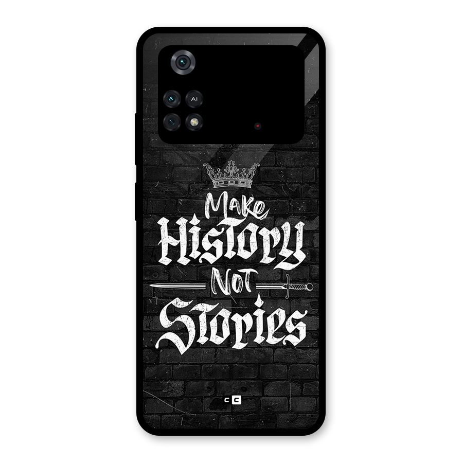 Make History Glass Back Case for Poco M4 Pro 4G