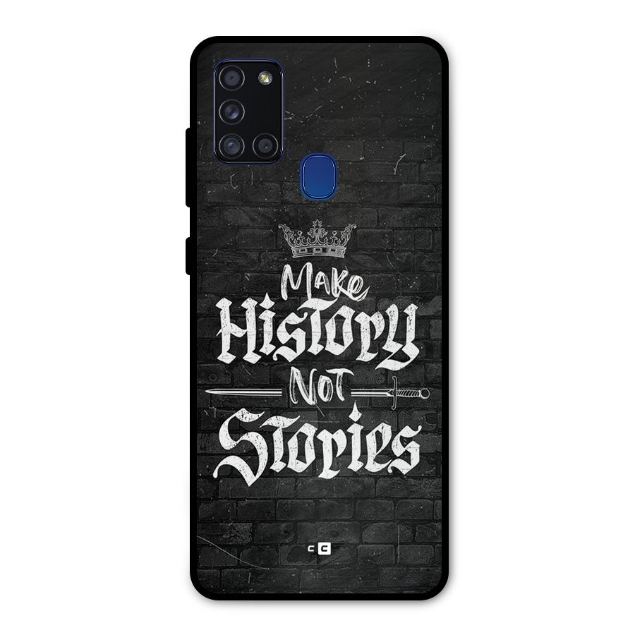 Make History Metal Back Case for Galaxy A21s