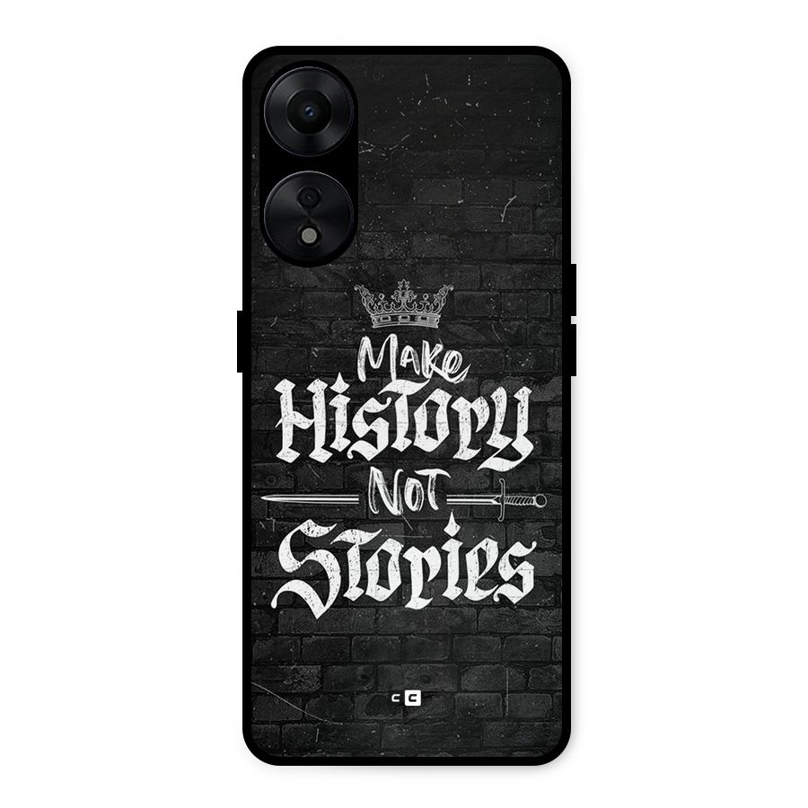 Make History Metal Back Case for Oppo A78 5G