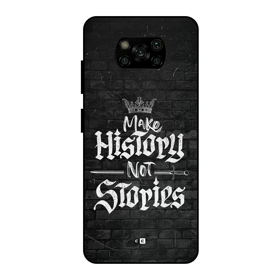 Make History Metal Back Case for Poco X3