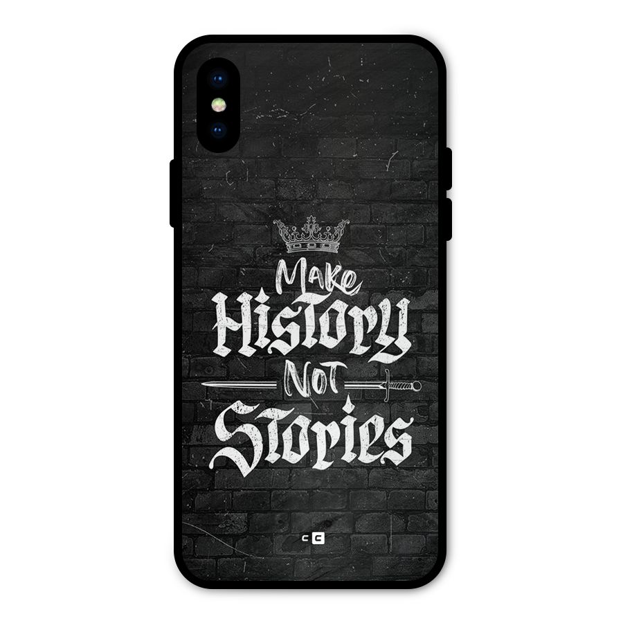 Make History Metal Back Case for iPhone XS