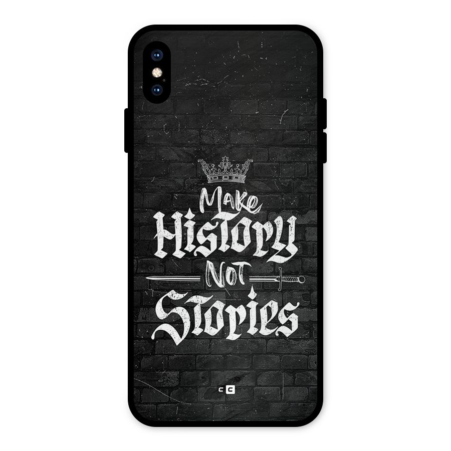 Make History Metal Back Case for iPhone XS Max