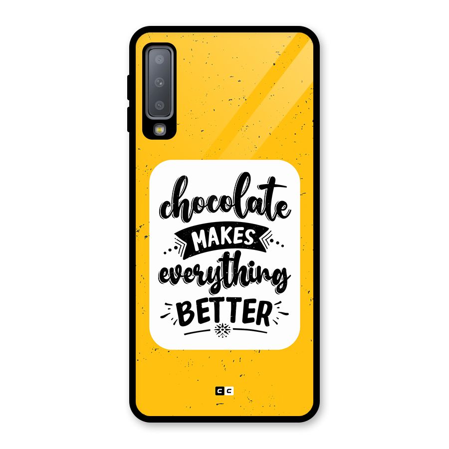 Makes Everything Better Glass Back Case for Galaxy A7 (2018)