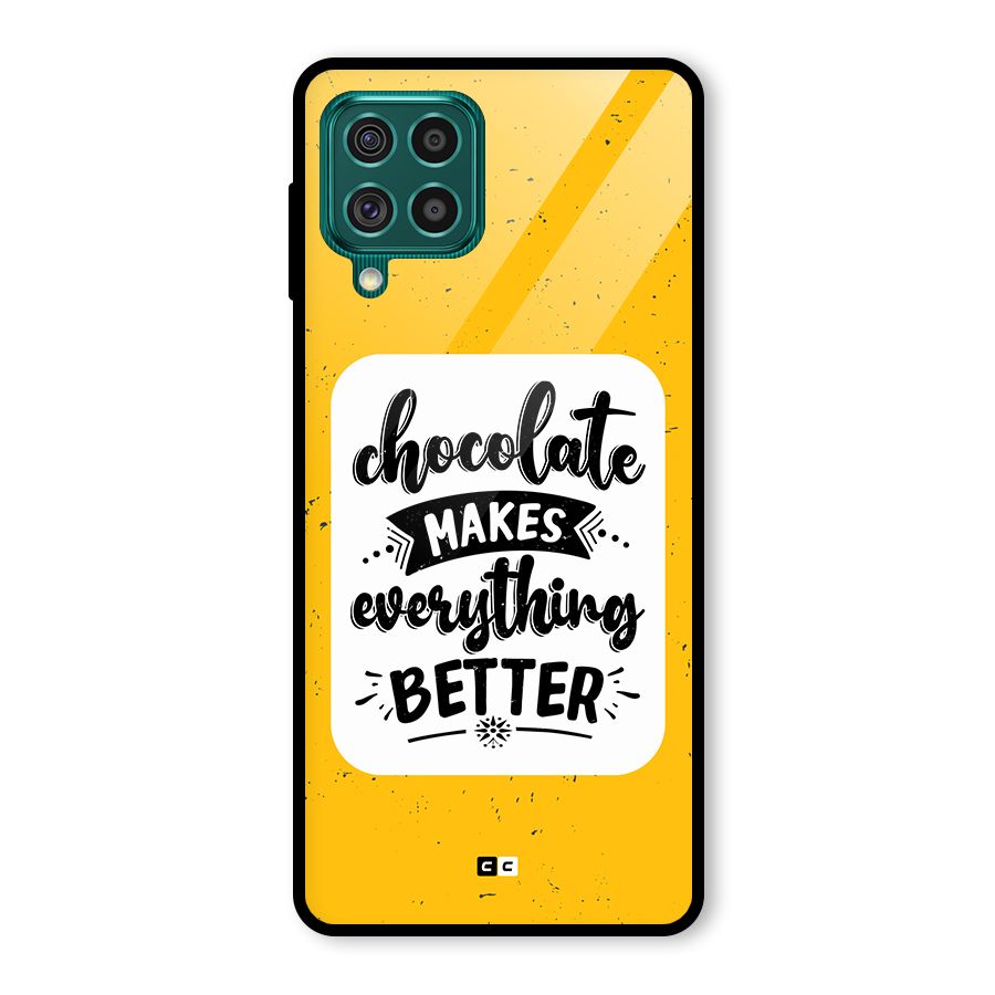 Makes Everything Better Glass Back Case for Galaxy F62