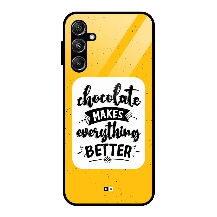 Makes Everything Better Glass Back Case for Galaxy M34 5G