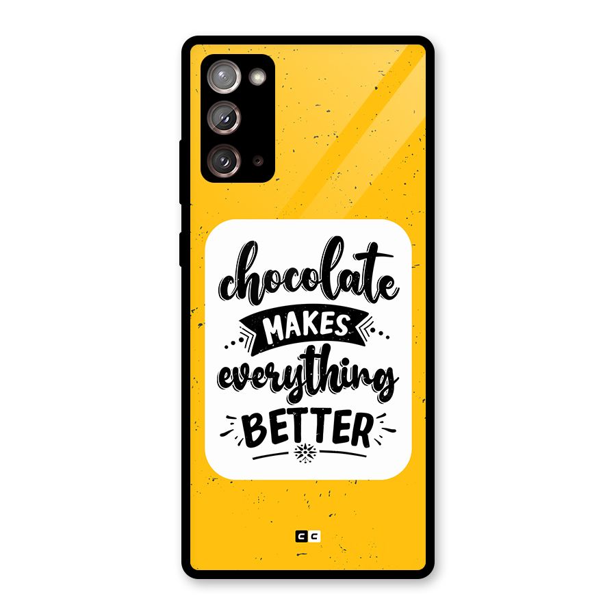 Makes Everything Better Glass Back Case for Galaxy Note 20