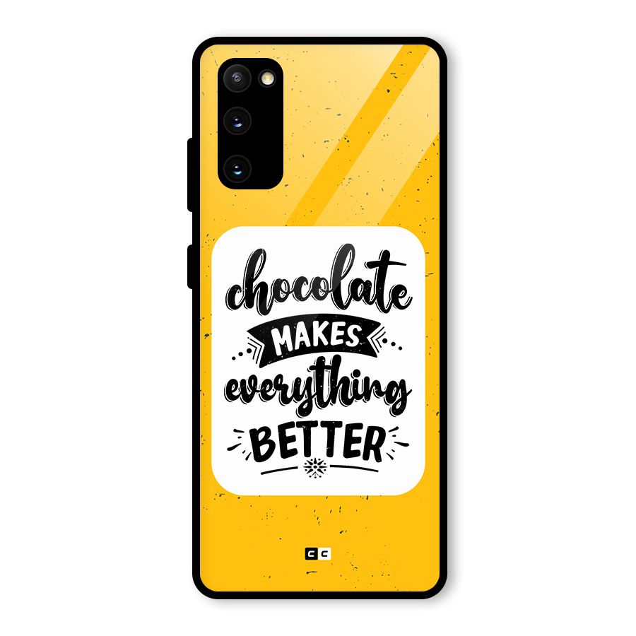Makes Everything Better Glass Back Case for Galaxy S20 FE 5G