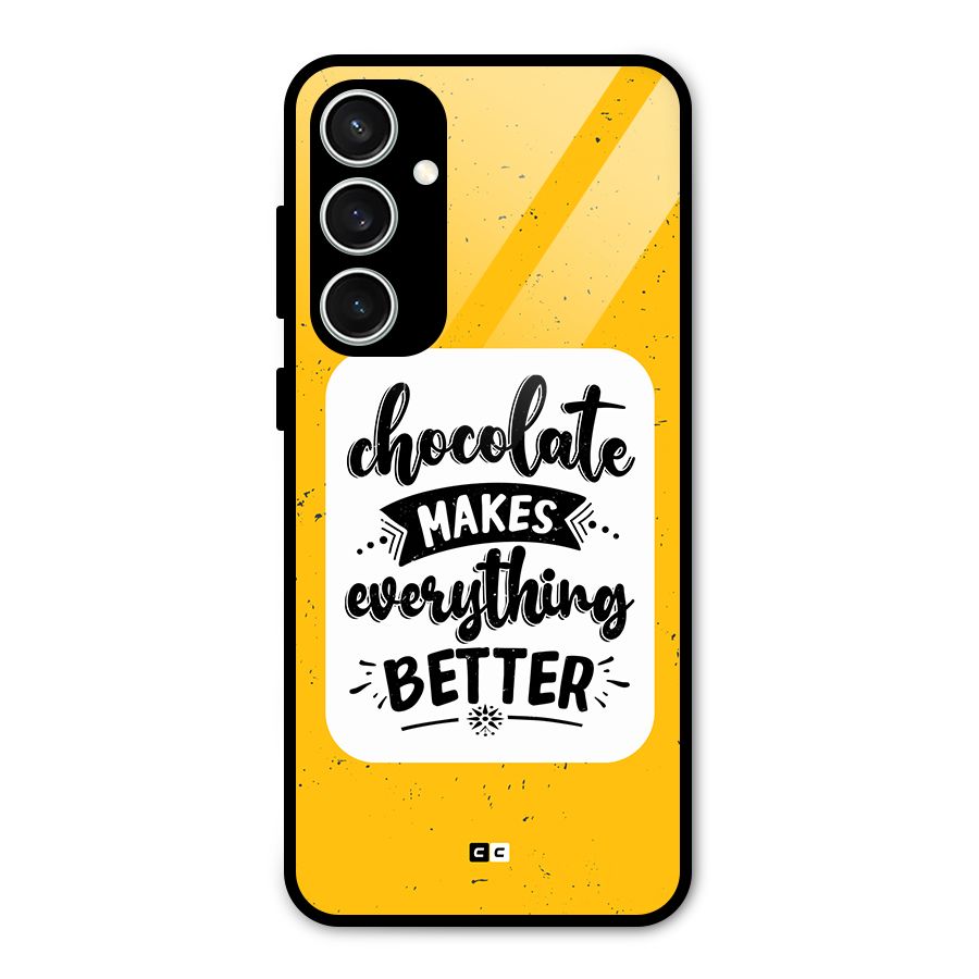 Makes Everything Better Glass Back Case for Galaxy S23 FE
