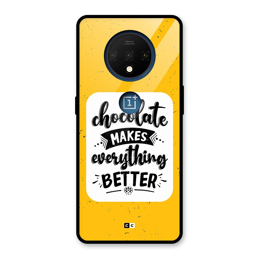Makes Everything Better Glass Back Case for OnePlus 7T