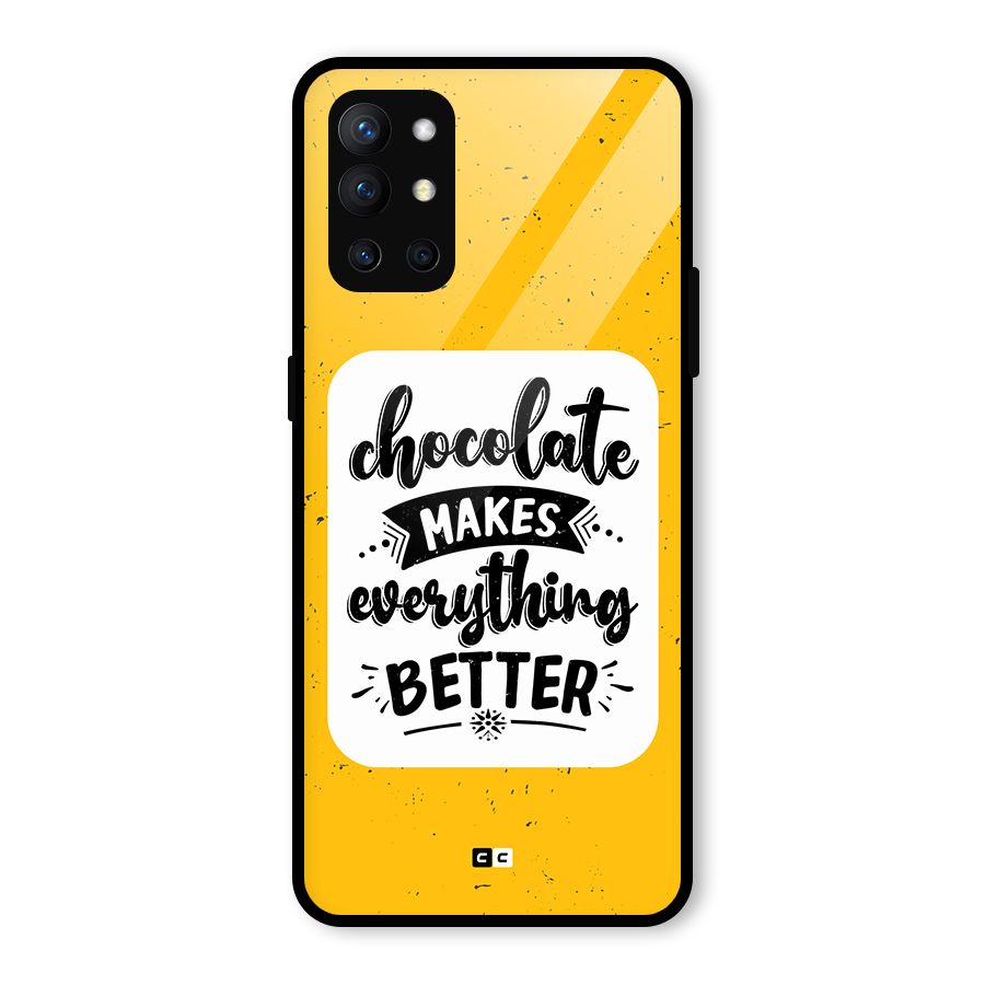 Makes Everything Better Glass Back Case for OnePlus 9R