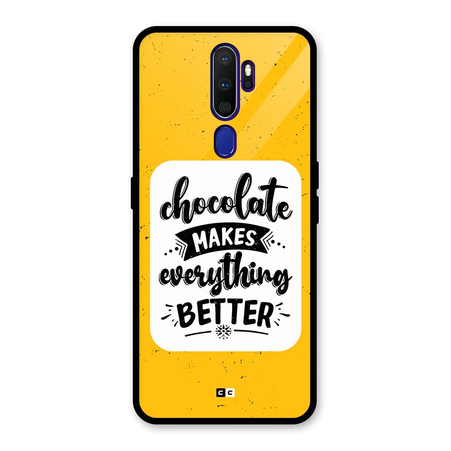 Makes Everything Better Glass Back Case for Oppo A9 (2020)