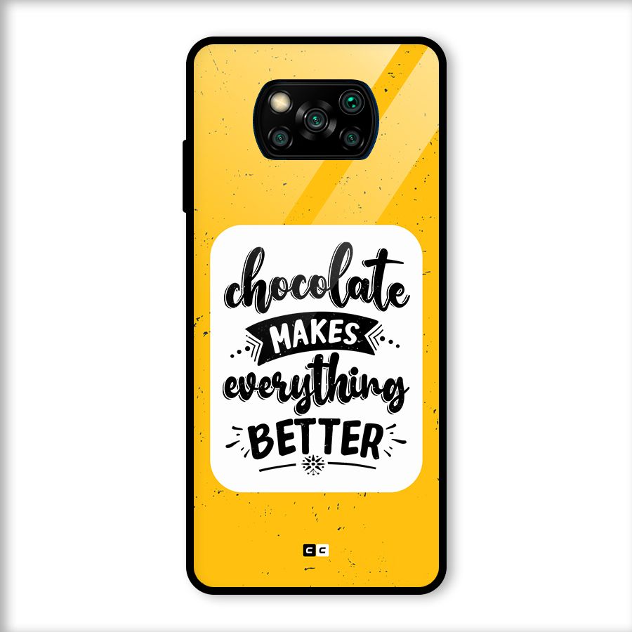 Makes Everything Better Glass Back Case for Poco X3