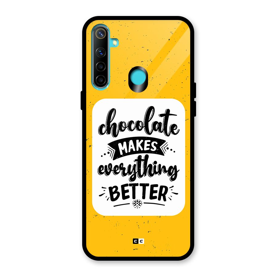 Makes Everything Better Glass Back Case for Realme 5i
