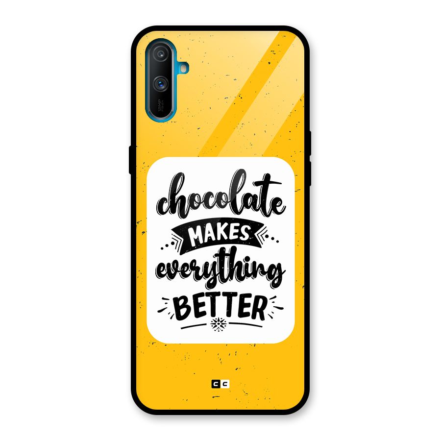 Makes Everything Better Glass Back Case for Realme C3