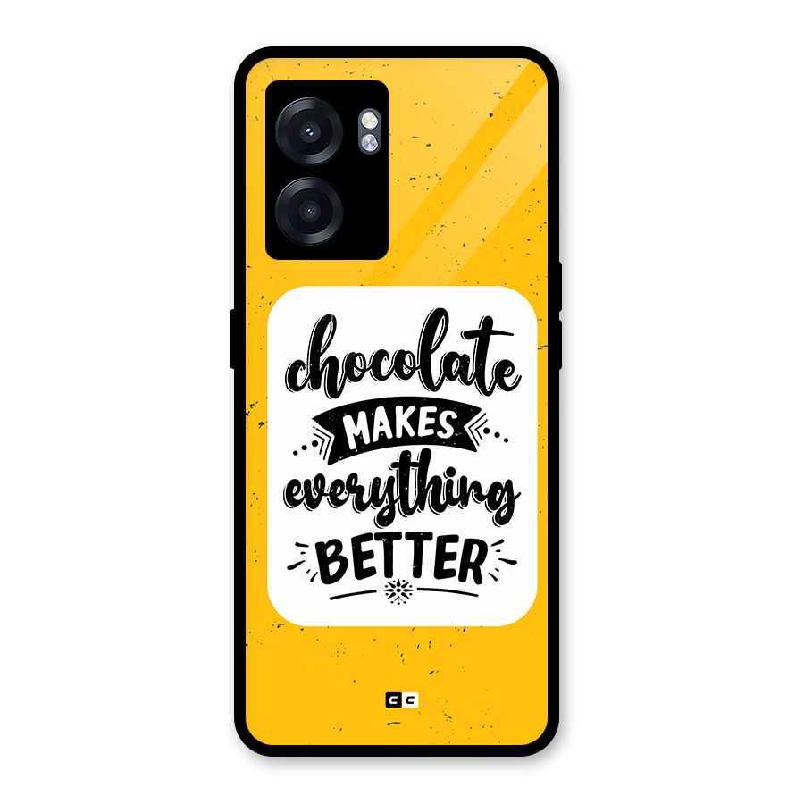 Makes Everything Better Glass Back Case for Realme Narzo 50 5G