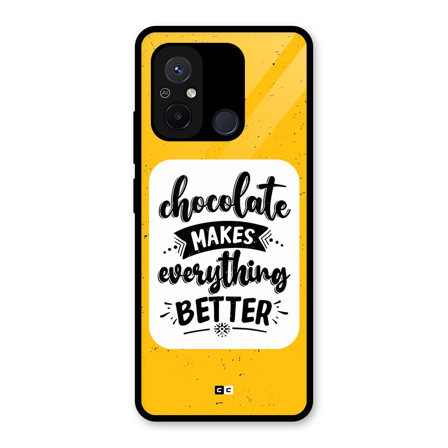 Makes Everything Better Glass Back Case for Redmi 12C